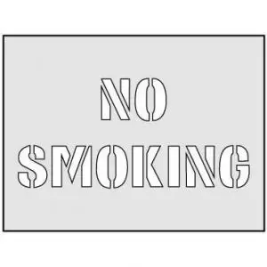 Image of No Smoking Stencil 600 x 800mm