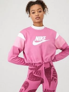 Image of Nike Nsw Heritage Sweat Top - Fuchsia
