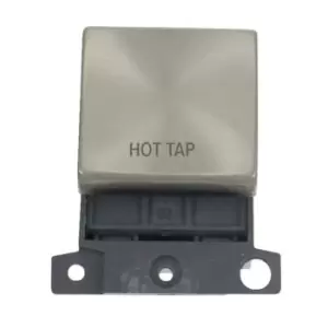 Image of Click Scolmore MiniGrid 20A Double-Pole Ingot Hot Tap Switch Satin Chrome - MD022SC-HT