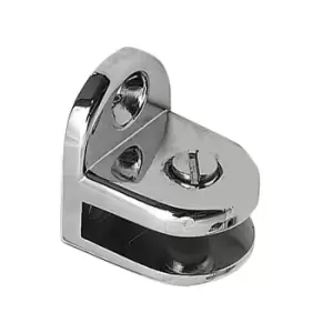 Image of Chrome Shelf Bracket Glass Shelf Support 5mm Max Thickness Shelves - Pack of 4