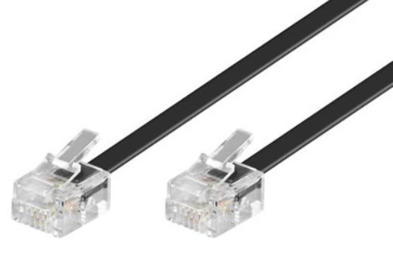 Image of Microconnect MPK186 telephone cable 6m Black
