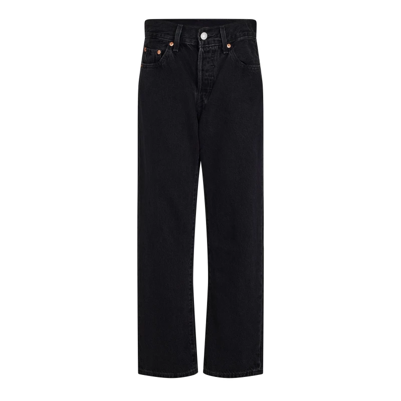 Image of Levis 501 Cropped Jeans Lunar Black female 25 L26