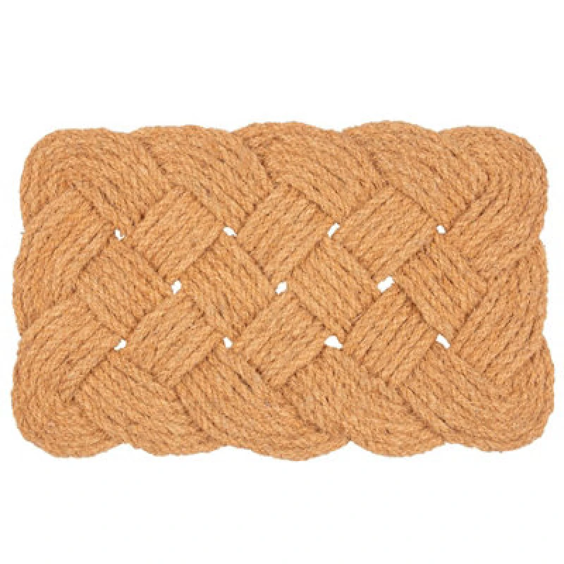 Image of Nicola Spring Natural Coir Knotted Door Mat - 68Cm X 43Cm