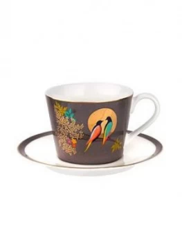 Image of Sara Miller for Portmeirion Chelsea Teacup Saucer Grey