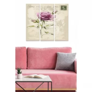 Image of MDF6508147 Multicolor Decorative MDF Painting (3 Pieces)