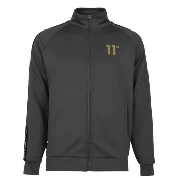 Image of 11 Degrees Taped Poly Tracksuit Top - Anthracite/Gold