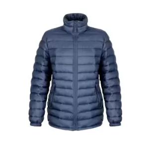 Image of Result Ladies/Womens Ice Bird Padded Jacket (Water Repellent & Windproof) (M) (Navy Blue)