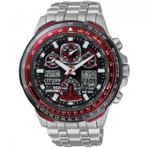 Image of Mens Citizen Eco-drive Skyhawk A-T Red Arrows Radio Controlled Alarm Chronograph Titanium Watch
