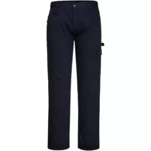 Image of Portwest Mens Super Work Trousers (32R) (Navy) - Navy