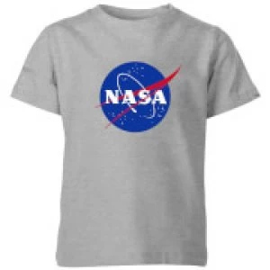Image of NASA Logo Insignia Kids T-Shirt - Grey - 3-4 Years
