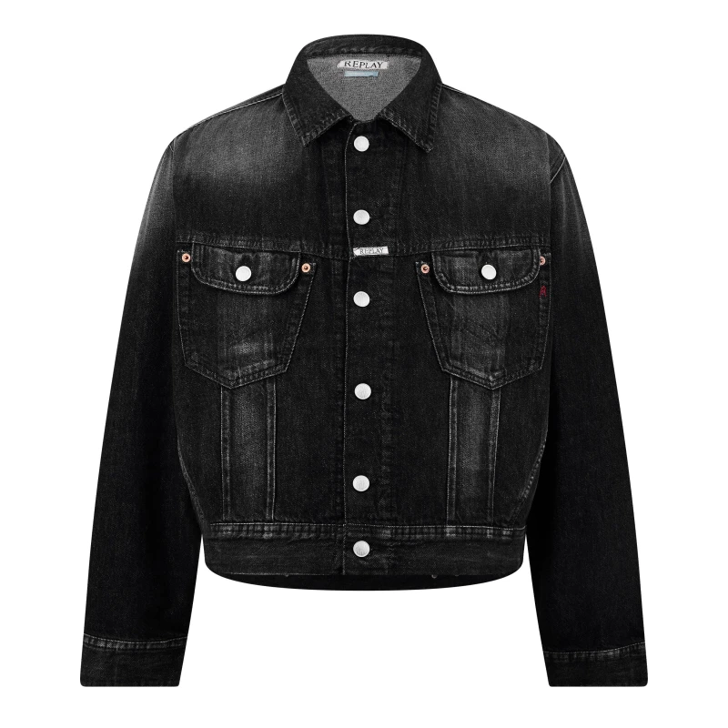 Image of Replay 901 Denim Jacket - Black M
