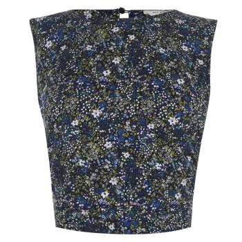 Image of Jack Wills Ditsy Print Tie Back Top - Teal
