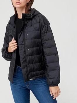 Image of Levis Edie Packable Water Repellent Jacket - Black Size M Women