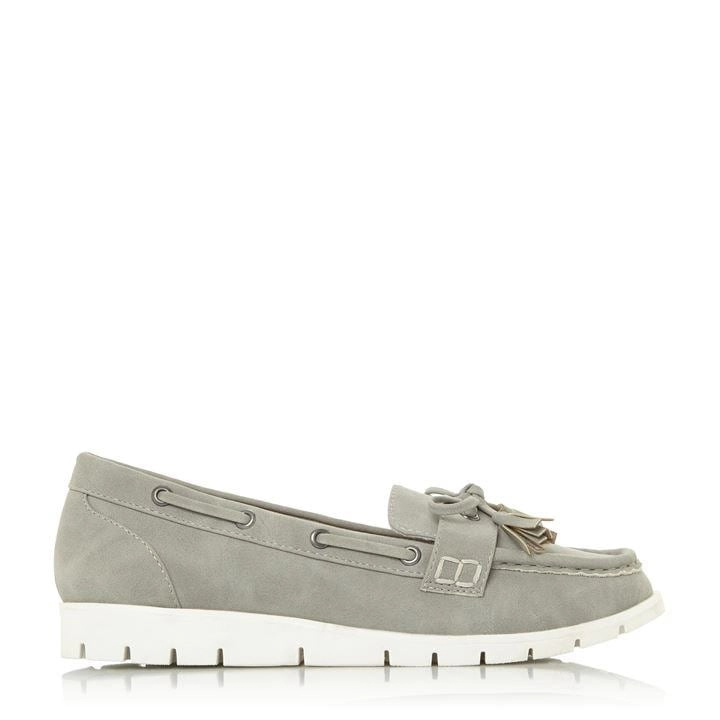 Image of Head Over Heels by Dune Grey 'Gymo' Loafers - 3