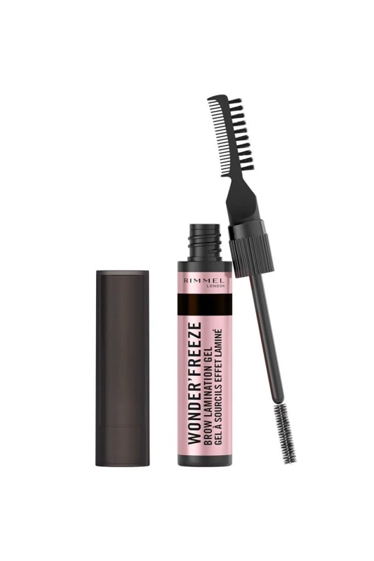 Image of Rimmel Wonder'Freeze Brow Lamination Gel 6g (Various Shades) - 004 Deep Brown