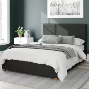 Image of Aspire Garland Weave Kingsize Ottoman Bedframe - Ebony