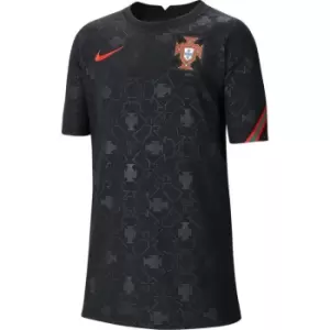 Image of Nike Portugal Pre Match Shirt 2020 Junior - Black