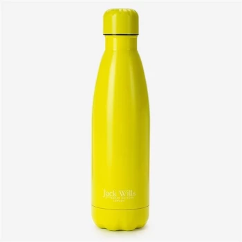 Image of Jack Wills Eco Metal Flask Water Bottle - Yellow