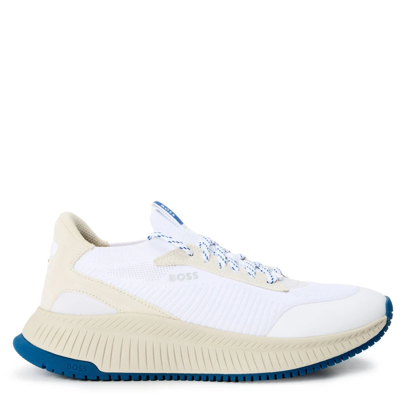 Image of Boss Mens Ttnm Evo Run Lightweight Breathable Trainers Natural male 6 (40)