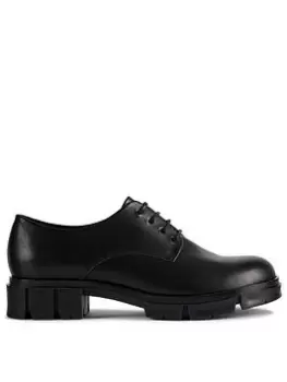 Image of Clarks Teala Lace Brogues - Black Leather
