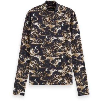 Image of Scotch and Soda High-Neck Slim-Fit Top - Combo