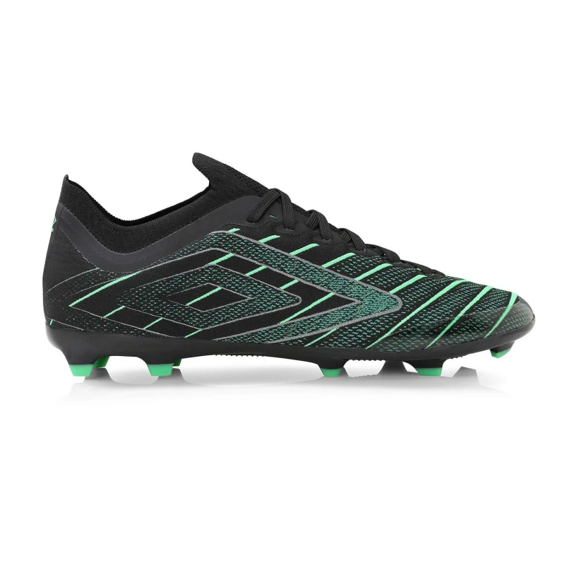 Image of Umbro Velocita Elixir Premier FG Football Boots Black Green male UK 8