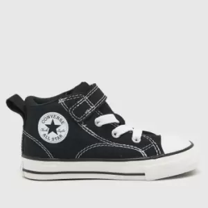 Image of Converse Black & White All Star Malden Street V Boys Toddler Trainers