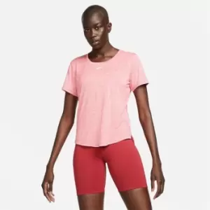 Image of Nike Dri-FIT One Womens Standard Fit Short-Sleeve Top - Pink