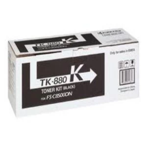 Image of Kyocera TK880K Black Laser Toner Ink Cartridge