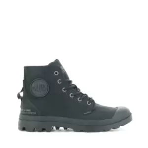 Image of Palladium Boots Unisex PAMPA HI SUPPLY LEATHER BLACK/BLACK