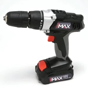 Image of Hilka 18V Li-Ion Cordless Hammer Drill with Spare Battery