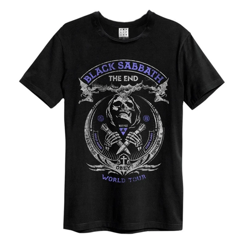 Image of Amplified Amplified Men The End Black Sabbath T-Shirt Size: X-Small Black XS Male 5063852060986