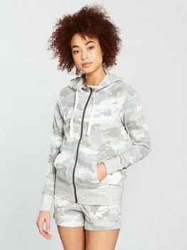 Image of Nike Sportswear Gym Vintage Camo FZ Hoodie Camo Size M Women