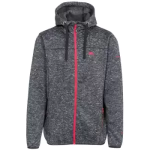 Image of Trespass Mens Odeno Full Zip Hoodie (S) (Black Marl)