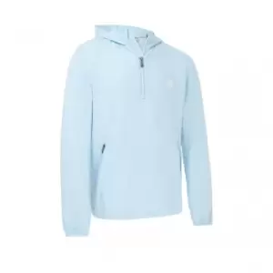 Image of Original PENGUIN 1/4 zip Hooded WINDSHIRT BALTIC SEA - M