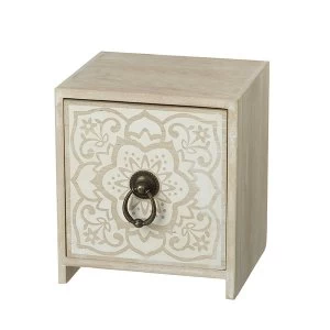 Image of Mini 1 Drawer Cabinet With Patterned Front By Heaven Sends