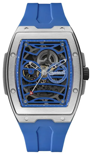 Image of Ingersoll I12308 THE CHALLENGER Automatic (42mm) Blue Dial Watch