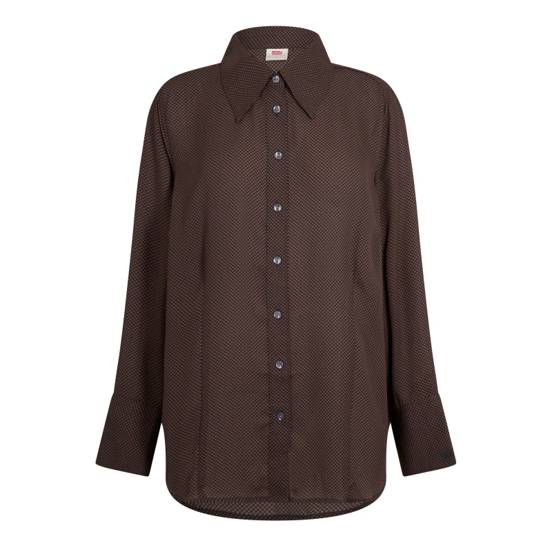 Image of Levis Levis Pl Maeve Blouse Elodie Floral - Brown Brown 14