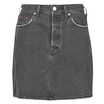 Image of Levis HR DECON ICONIC BF SKIRT womens Skirt in Black - Sizes US 29,US 24,US 25