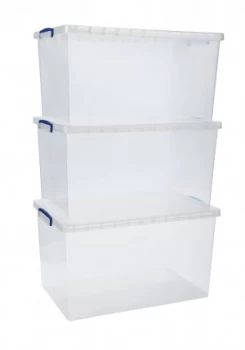 Image of Really Useful 83 Litre Nesting Boxes - Set of 3