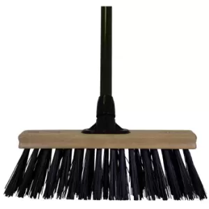 Image of Charles Bentley - Charnwood 14' Heavy Duty pvc Broom Garden fsc Wood - Green