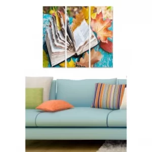 Image of MDF7208027 Multicolor Decorative MDF Painting (3 Pieces)