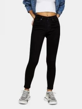 Image of Topshop Jamie High Waisted Skinny Jeans - Black