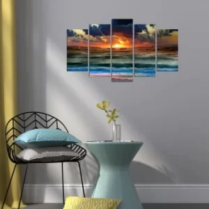 Image of 5PMX-063 Multicolor Decorative MDF Painting (5 Pieces)