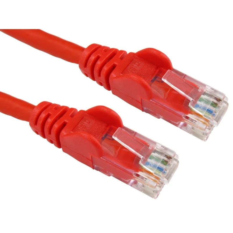 Image of Cables Direct 2m Economy Gigabit Networking Cable - Red