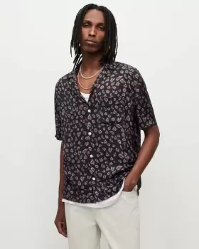 Image of AllSaints Romantik Leopard Print Shirt