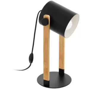 Image of Eglo Hornwood Desk Task Lamp Black, Creme