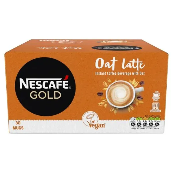 Image of Nescafe Gold Oat Latte Coffee 30 Sachets