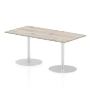 Image of Italia Poseur Table Rectangle 1600/800 Top 725 High Grey Oak
