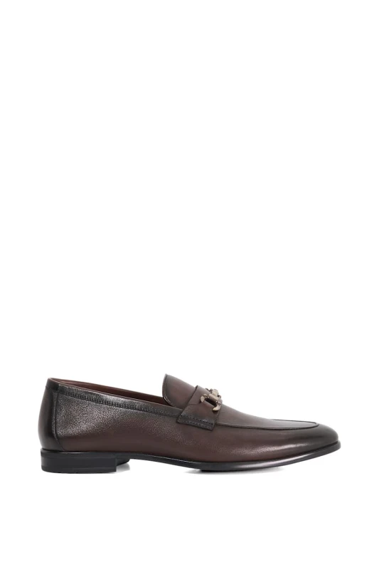 Image of Dune London Dune London Men 'Seymore' Leather Loafers in Brown Size: 12 Brown 12 Male 5050808731533